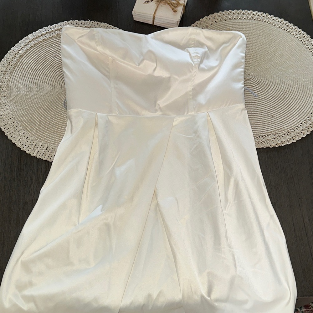 Studio Y Strapless White Dress